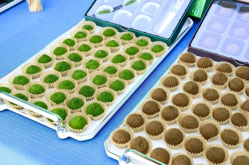 抹茶新品展示。