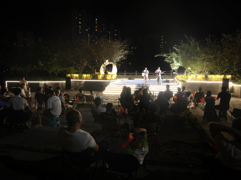 中國陽明文化園衡南云軒廣場的“群眾大舞臺”。