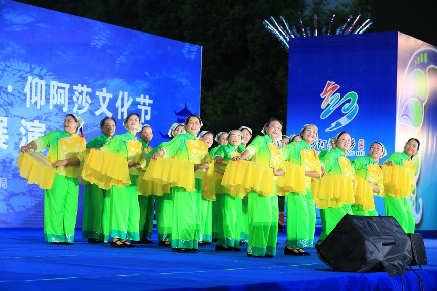 民族文化展演活動現場。鐘成炫攝