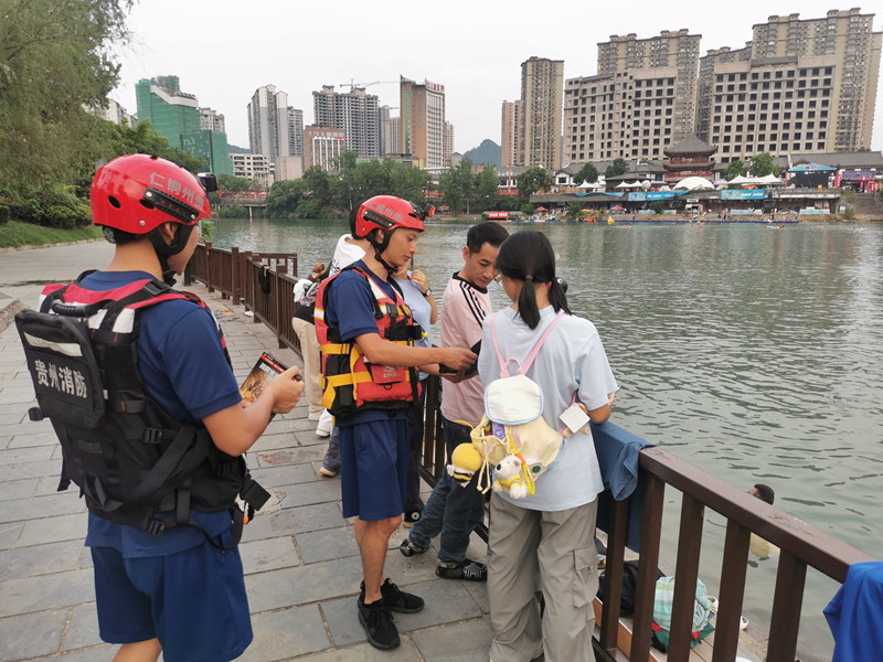 圖為開展防溺水宣傳。