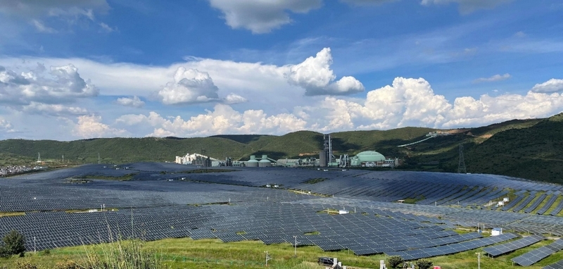 老務坪（老鷹巖四期）光伏發電項目。水電九局供圖