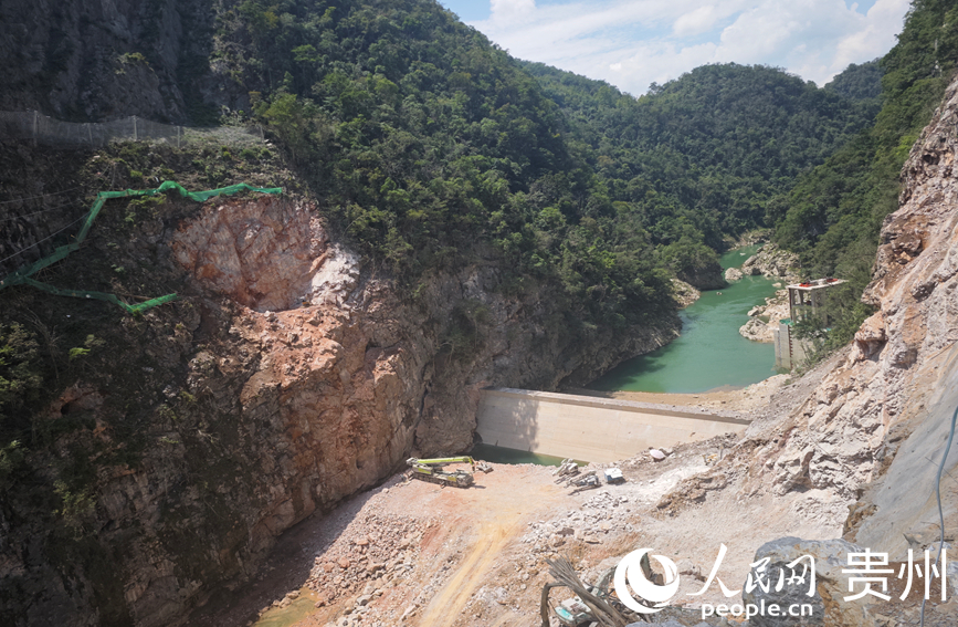 三荔水庫建設現場。人民網 黃小桃攝