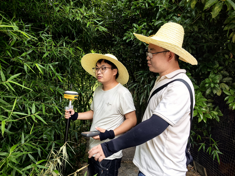 工作中的草帽電力人。