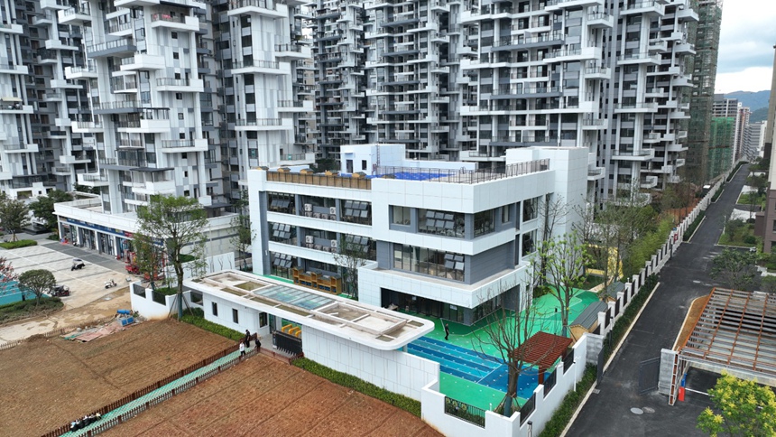 幼兒園航拍圖。