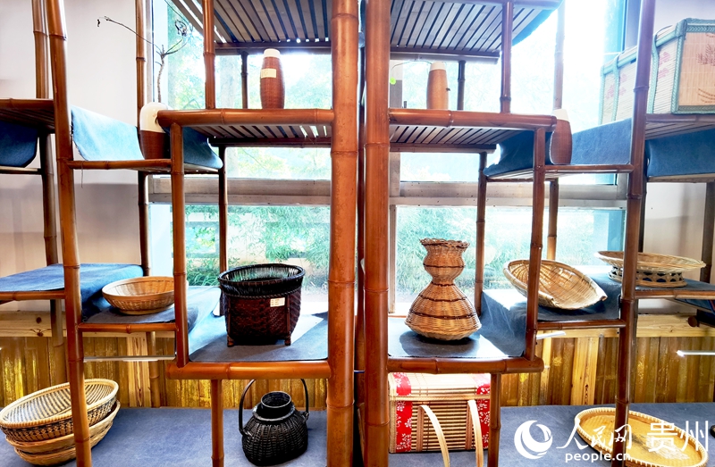 古樸實用的竹編器具。人民網記者 王秀芳攝