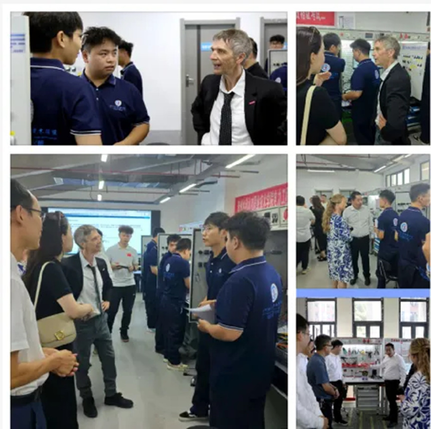 德國專家參觀陽明館并與HWK班學生交流。