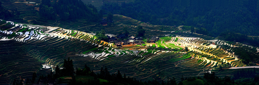 加榜梯田。張成武攝