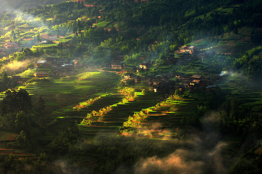 加榜梯田。張成武攝