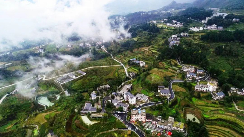 堯龍山和美鄉村。戴密密攝