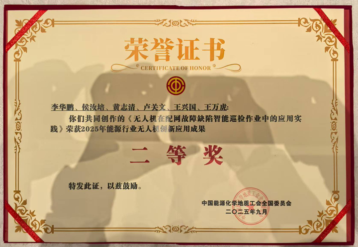 獲獎(jiǎng)證書。興義供電局供圖