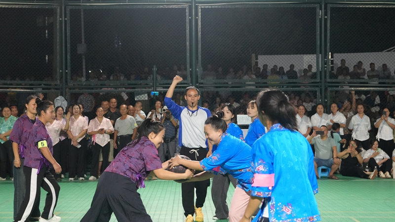 “幸福姑媽”籃球賽比賽現場。熊興富攝 (3)