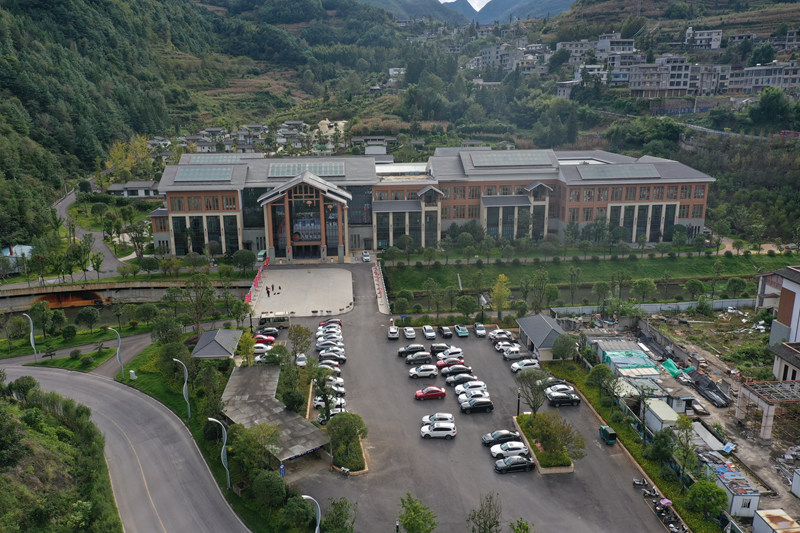 赫章縣九股水溫泉度假景區。魯紹林攝