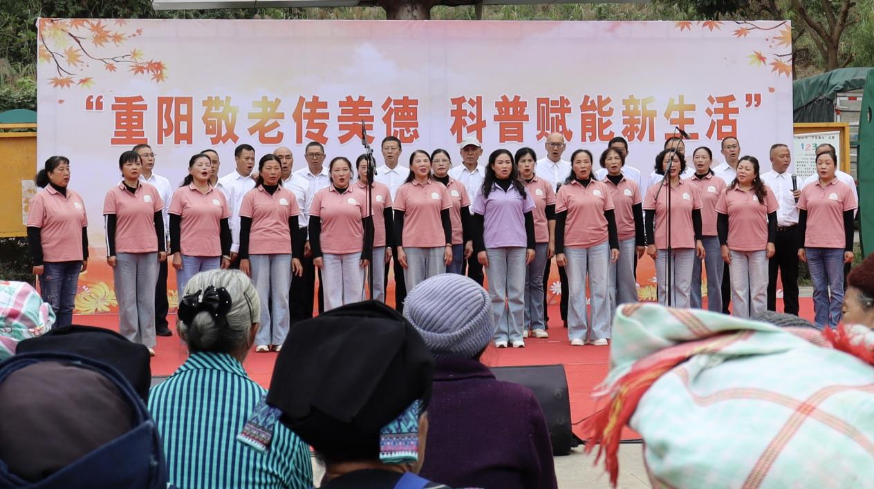 縣科普團隊文藝表演。