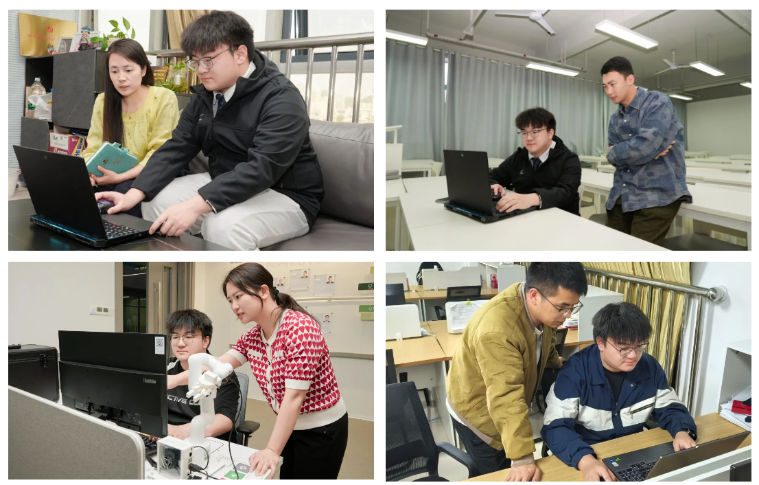 朱新宇與他的指導老師們。