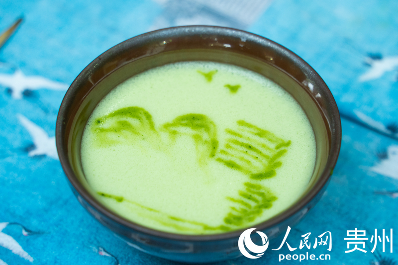 抹茶飲品。人民網(wǎng)陽茜攝