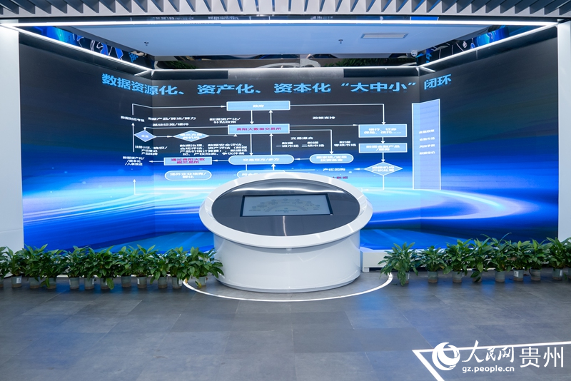 貴陽大數據交易所一隅。人民網記者 涂敏攝