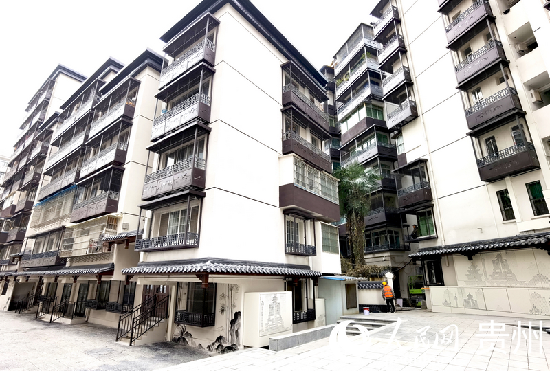 煥然一新的居民樓。人民網記者 王秀芳攝